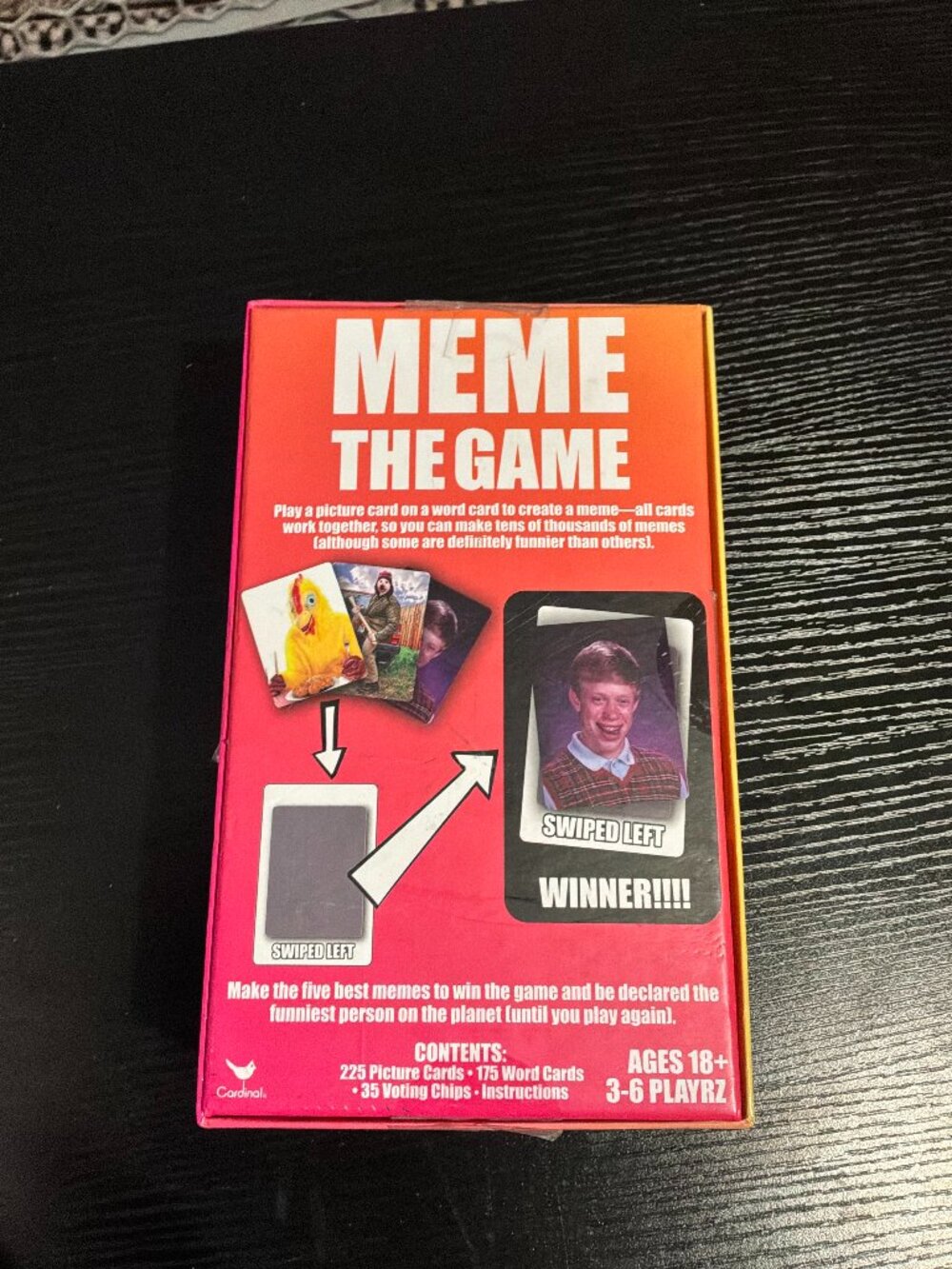 Cardinal Meme: The Game — Open Box, As Pictured